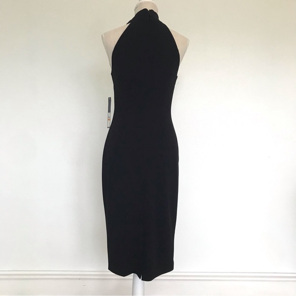 Black Rachel Roy midi dress in size small with slit at the bottom back. - Picture 4 of 14